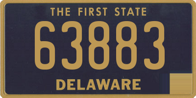 DE license plate 63883