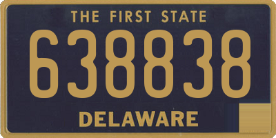 DE license plate 638838