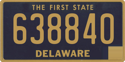 DE license plate 638840