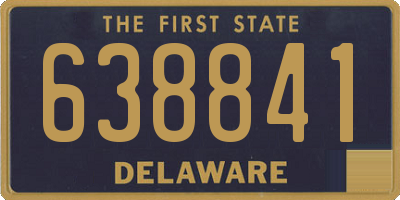 DE license plate 638841