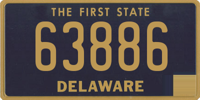 DE license plate 63886