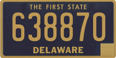 DE license plate 638870