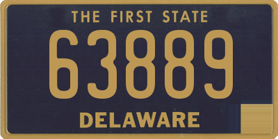DE license plate 63889