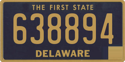 DE license plate 638894