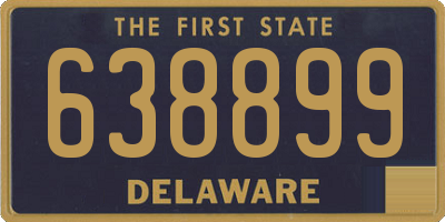 DE license plate 638899