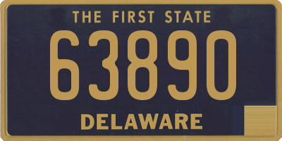 DE license plate 63890