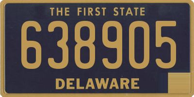 DE license plate 638905