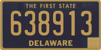 DE license plate 638913