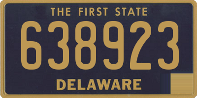 DE license plate 638923
