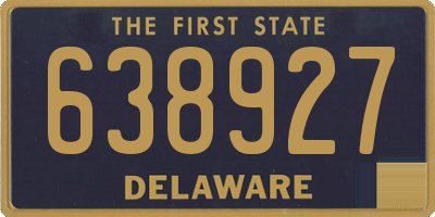 DE license plate 638927