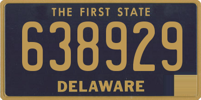 DE license plate 638929
