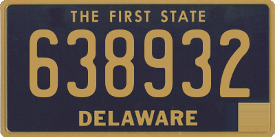 DE license plate 638932