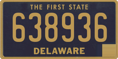 DE license plate 638936