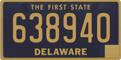 DE license plate 638940