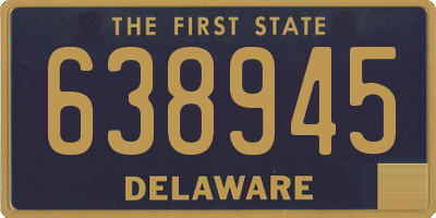 DE license plate 638945