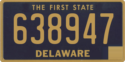 DE license plate 638947