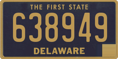 DE license plate 638949