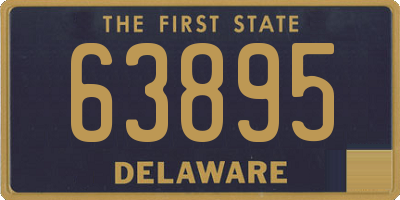 DE license plate 63895