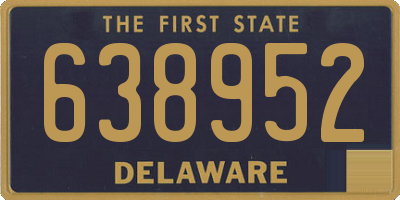 DE license plate 638952