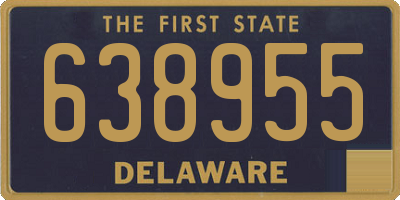 DE license plate 638955