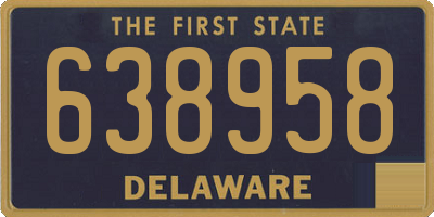 DE license plate 638958
