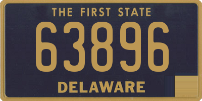 DE license plate 63896