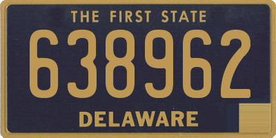 DE license plate 638962