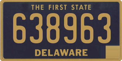 DE license plate 638963