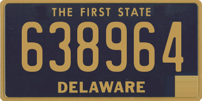 DE license plate 638964