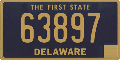 DE license plate 63897