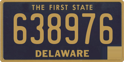 DE license plate 638976