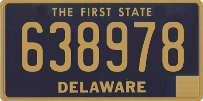 DE license plate 638978
