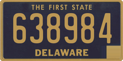 DE license plate 638984