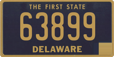 DE license plate 63899