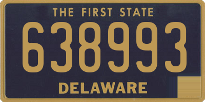 DE license plate 638993