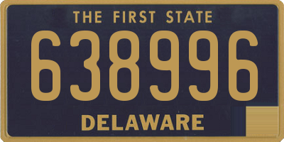 DE license plate 638996