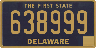 DE license plate 638999