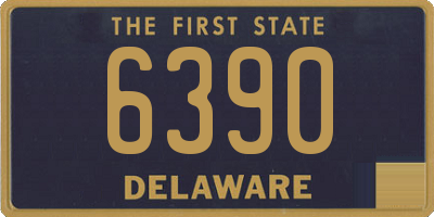 DE license plate 6390