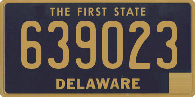 DE license plate 639023