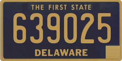 DE license plate 639025