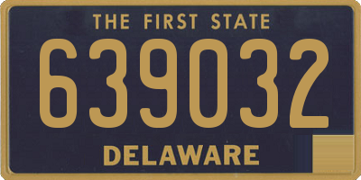 DE license plate 639032