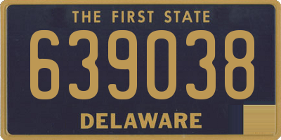 DE license plate 639038