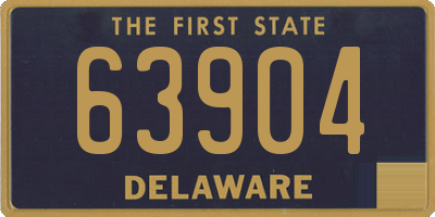 DE license plate 63904