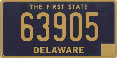 DE license plate 63905