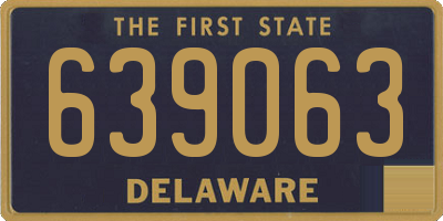 DE license plate 639063