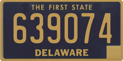 DE license plate 639074