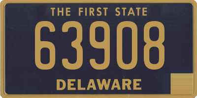 DE license plate 63908