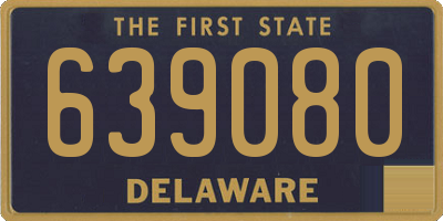 DE license plate 639080