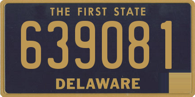 DE license plate 639081