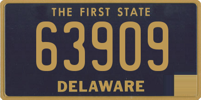 DE license plate 63909